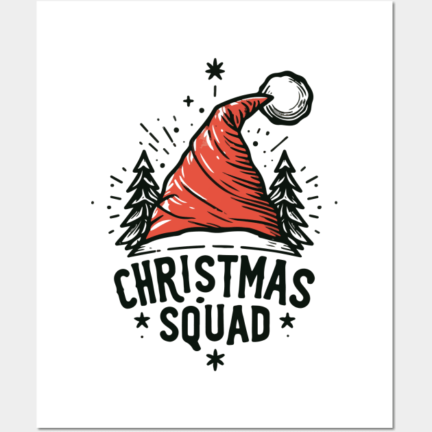 Christmas Squad Vintage Wall Art by Franstyas